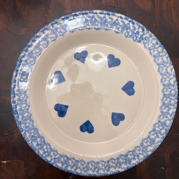 Blue Heart Pattern 10” Plate - Picture 5 of 10